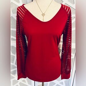 Express Women’s Sexy Red Spring & Summer Shirt, Size Medium-New without Tags